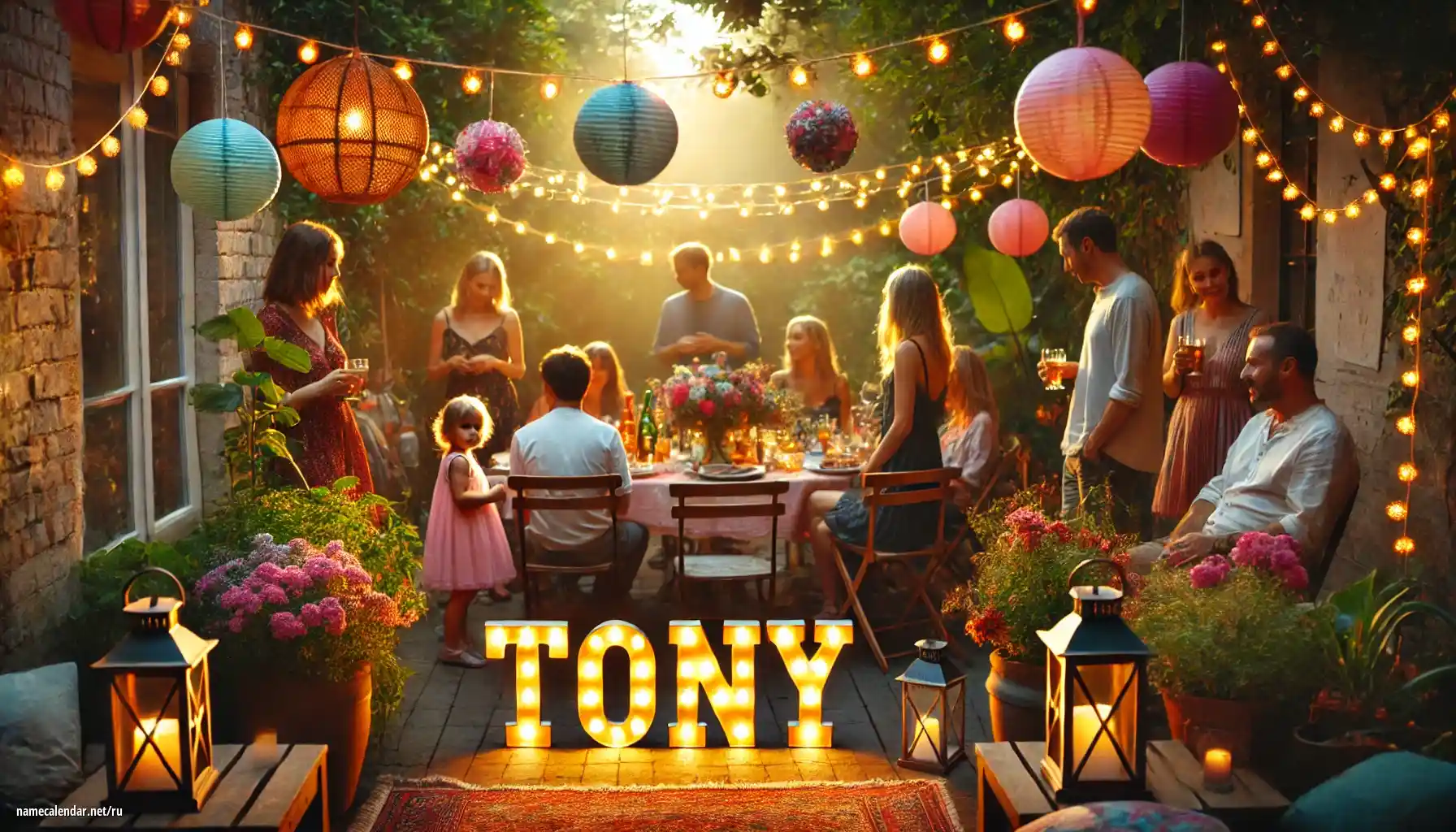 Празднование именин и именин - Tony