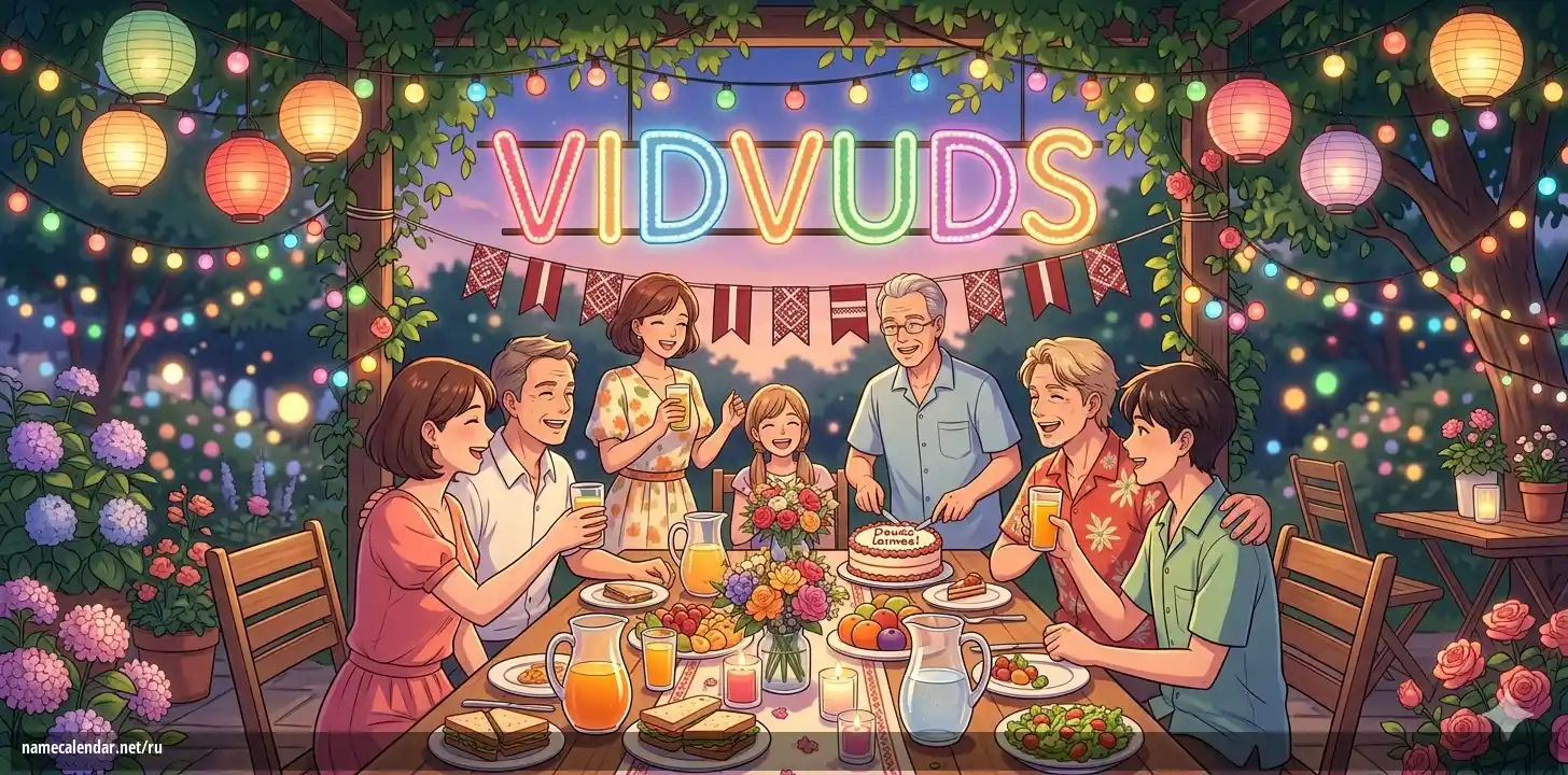Празднование именин и именин - Vidvuds