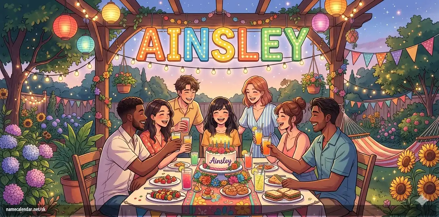 Oslava menín a mien - Ainsley