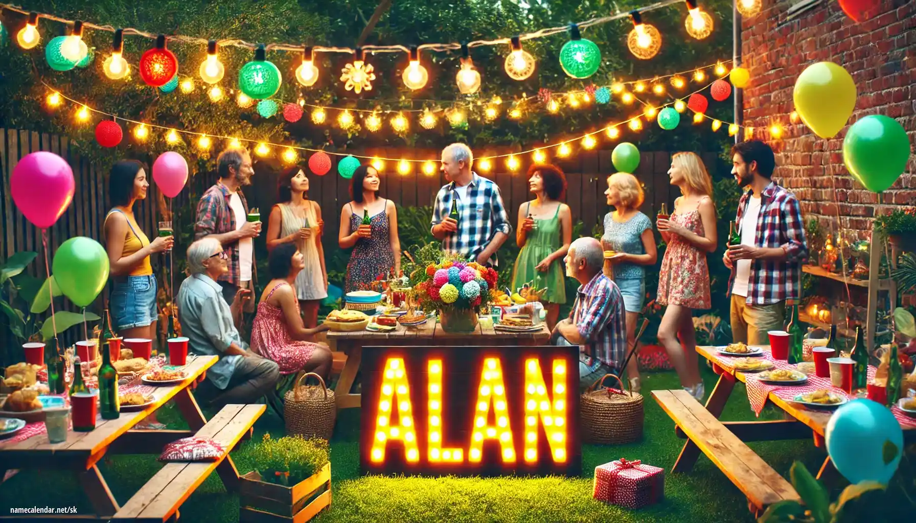 Oslava menín a mien - Alan