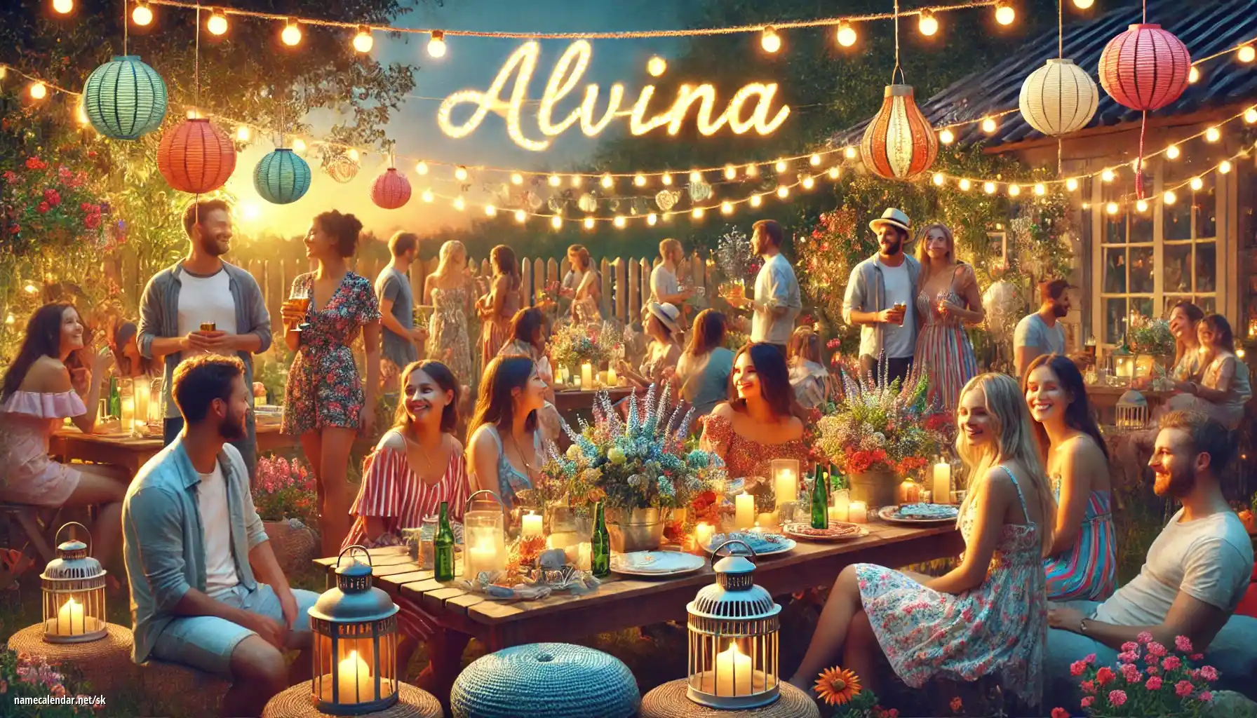 Oslava menín a mien - Alvina