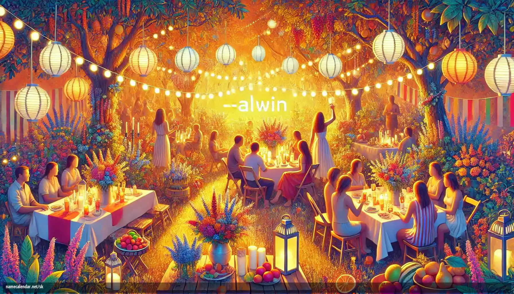 Oslava menín a mien - Alwin