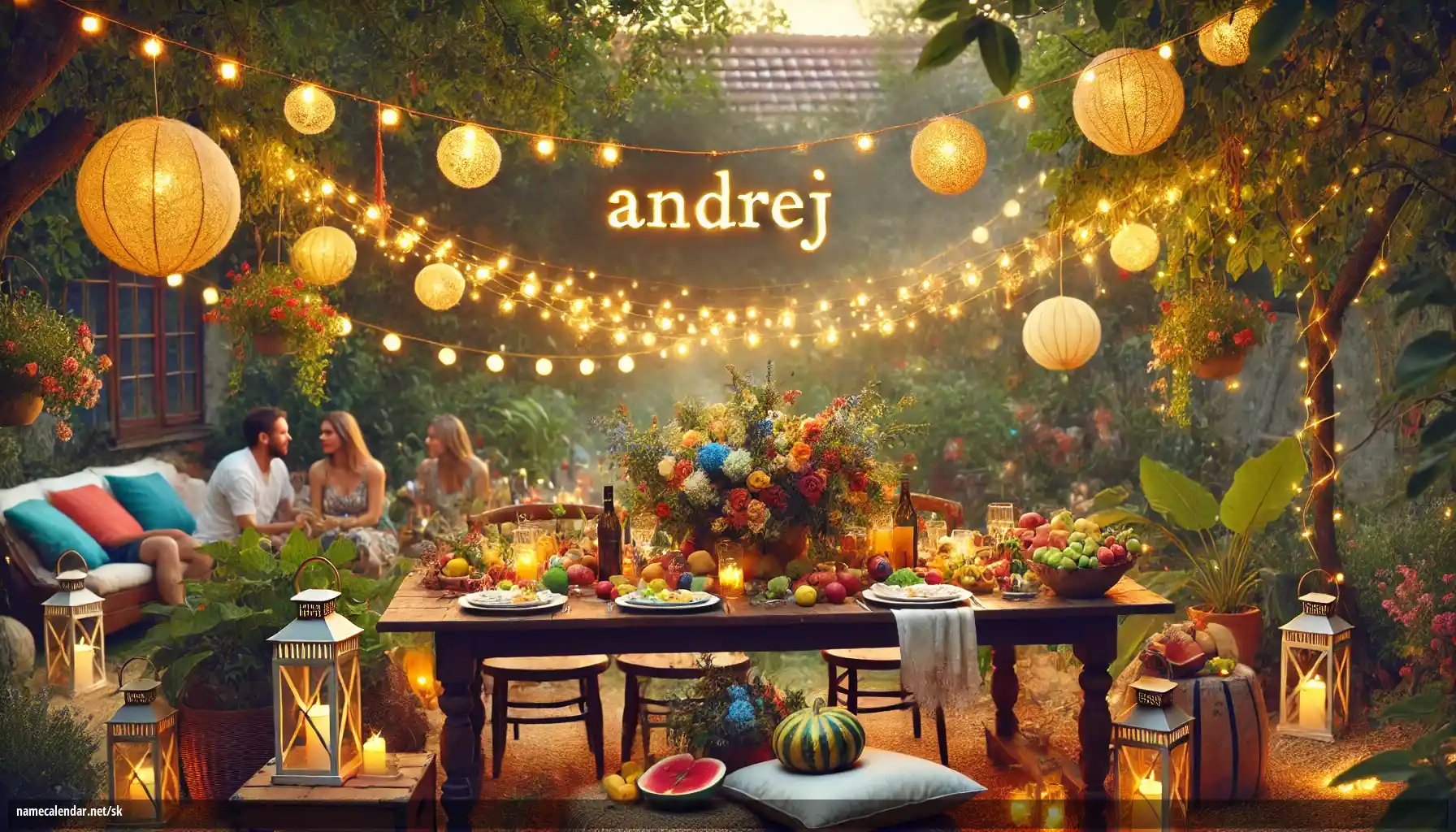 Oslava menín a mien - Andrej