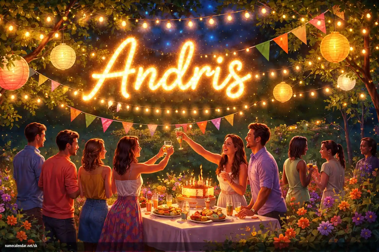 Oslava menín a mien - Andris