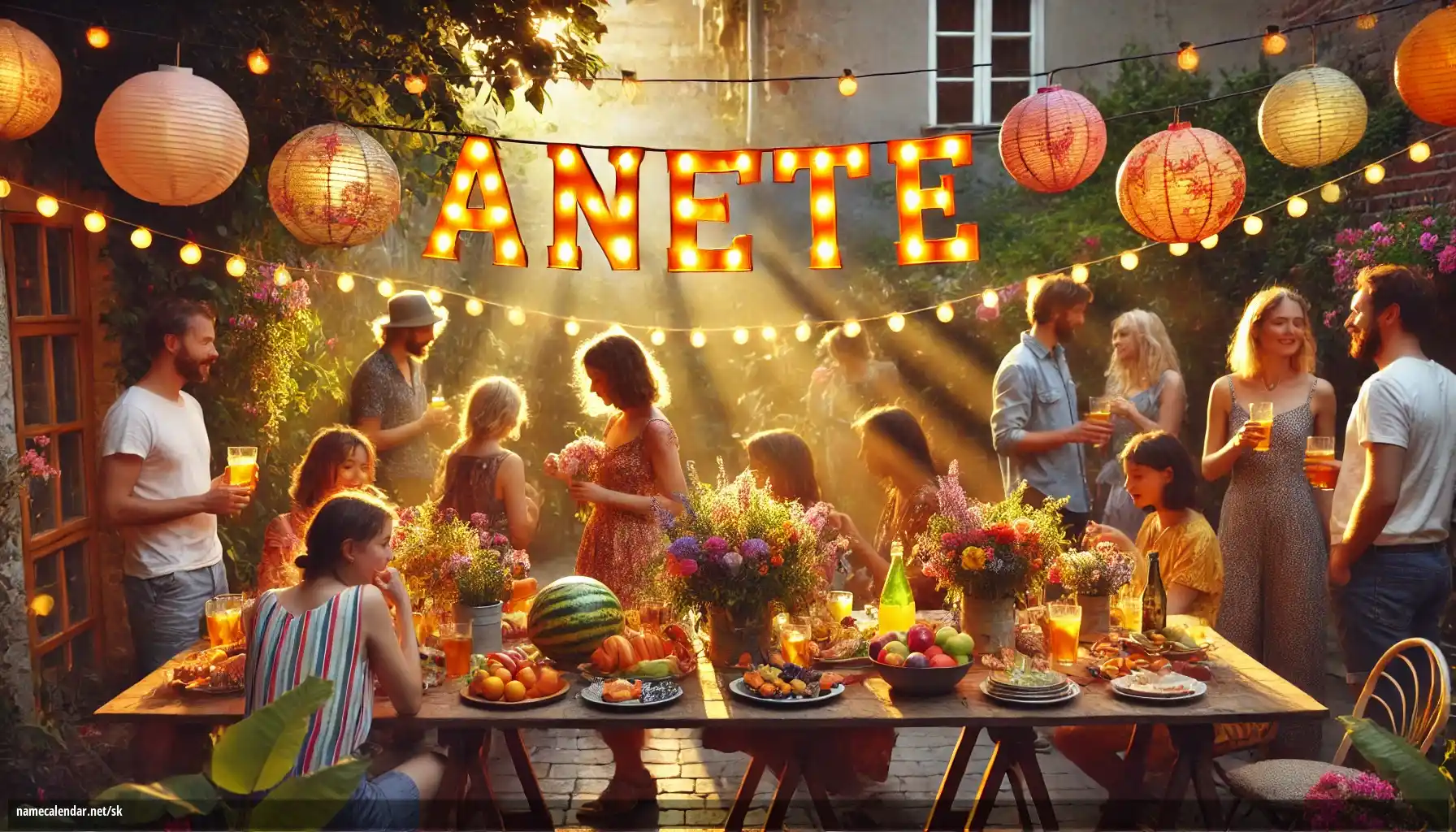 Oslava menín a mien - Anete