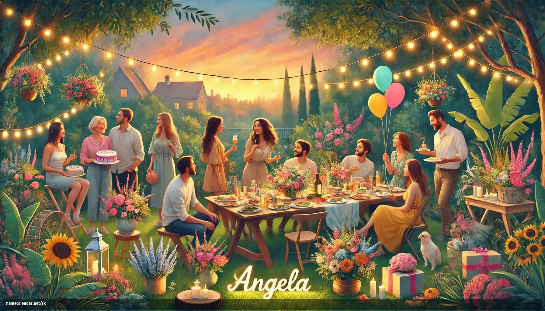 Oslava menín a mien - Angela