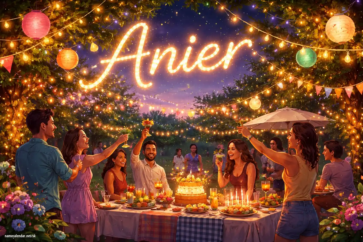 Oslava menín a mien - Anier