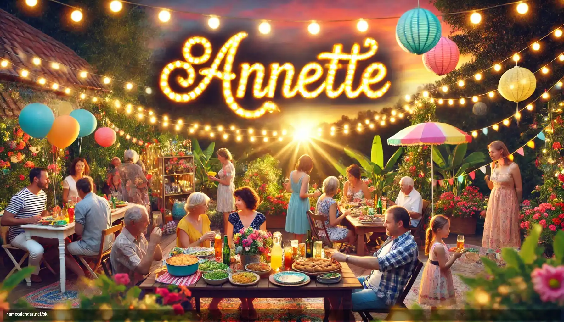 Oslava menín a mien - Annette