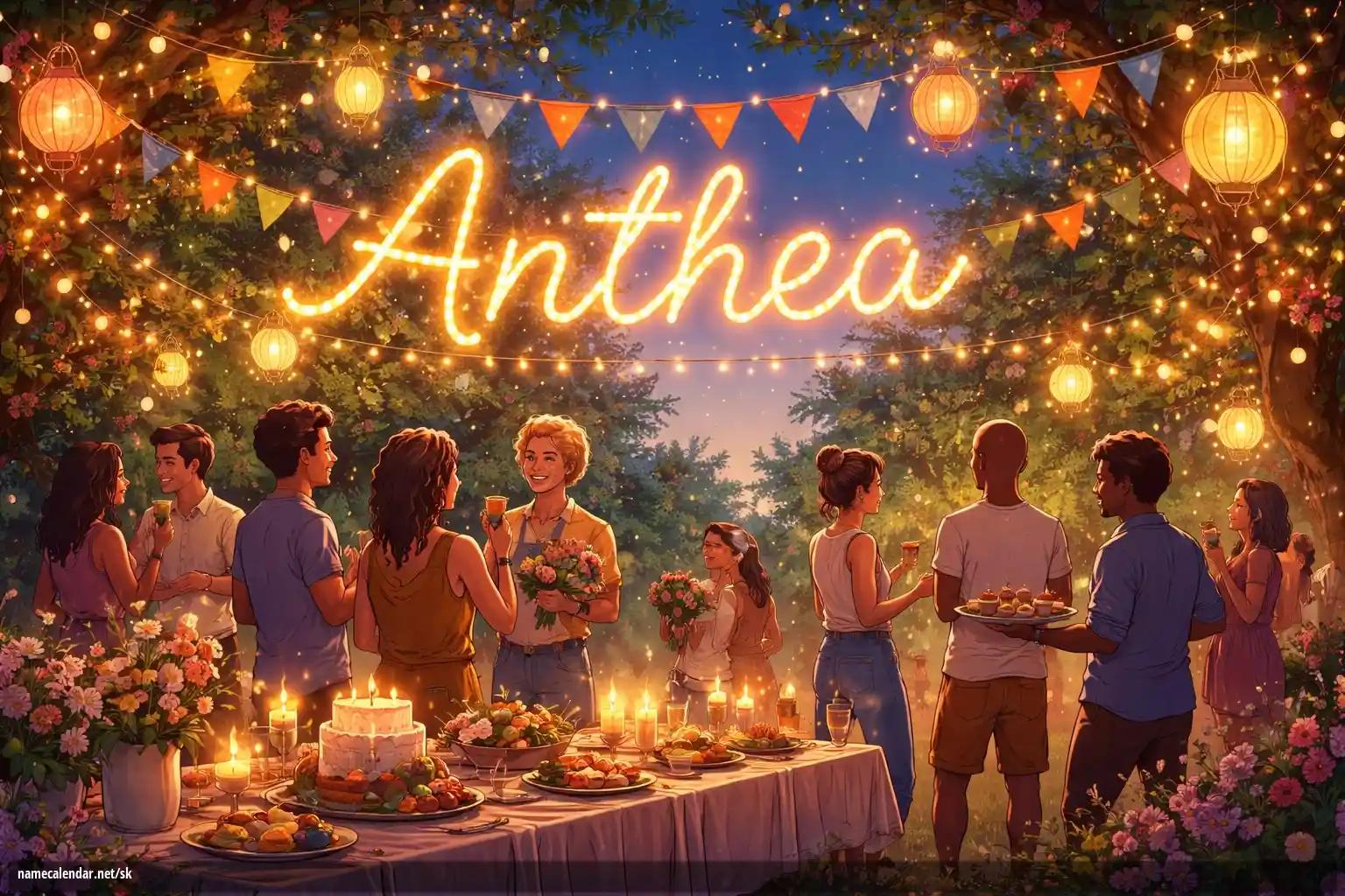 Oslava menín a mien - Anthea