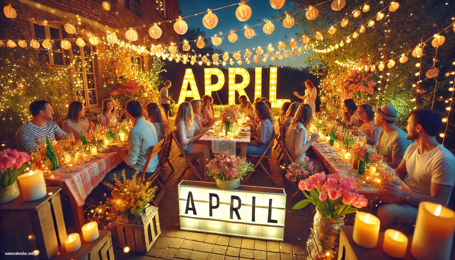 Oslava menín a mien - April