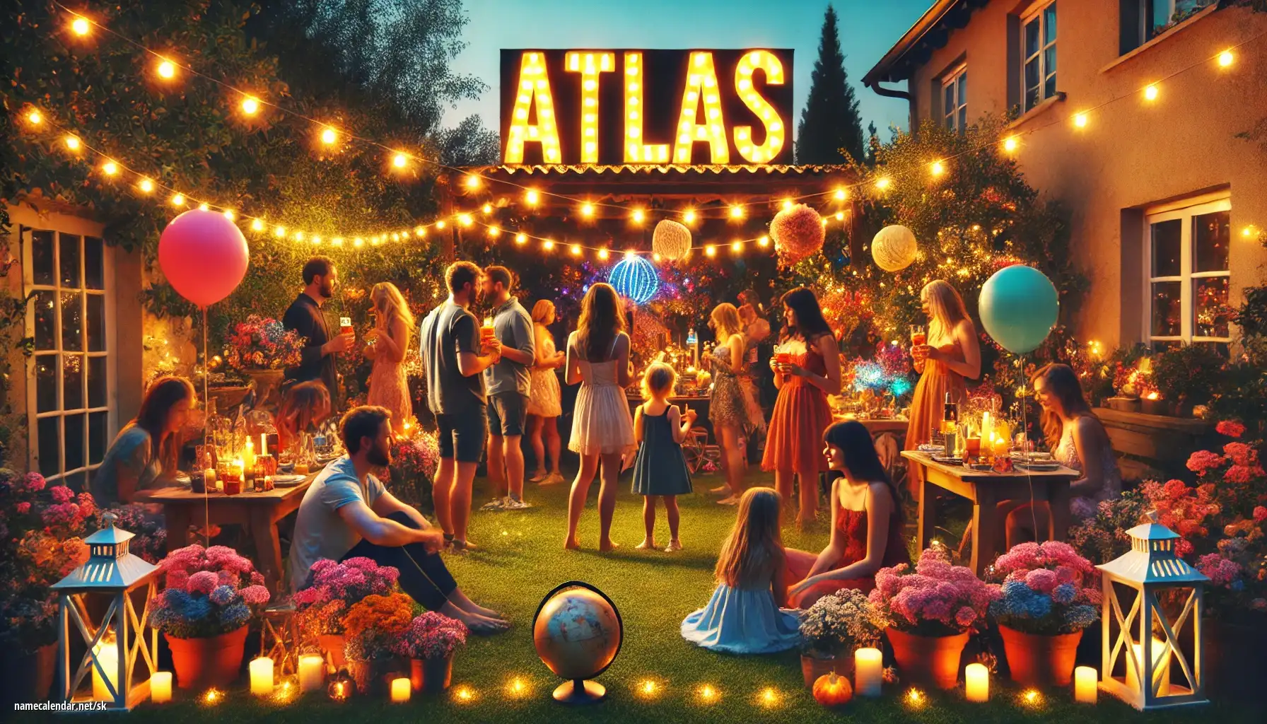 Oslava menín a mien - Atlas