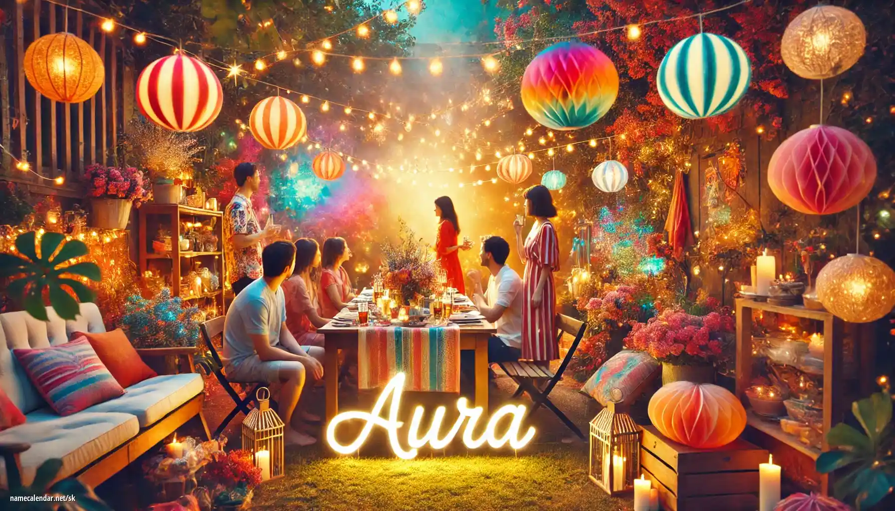 Oslava menín a mien - Aura