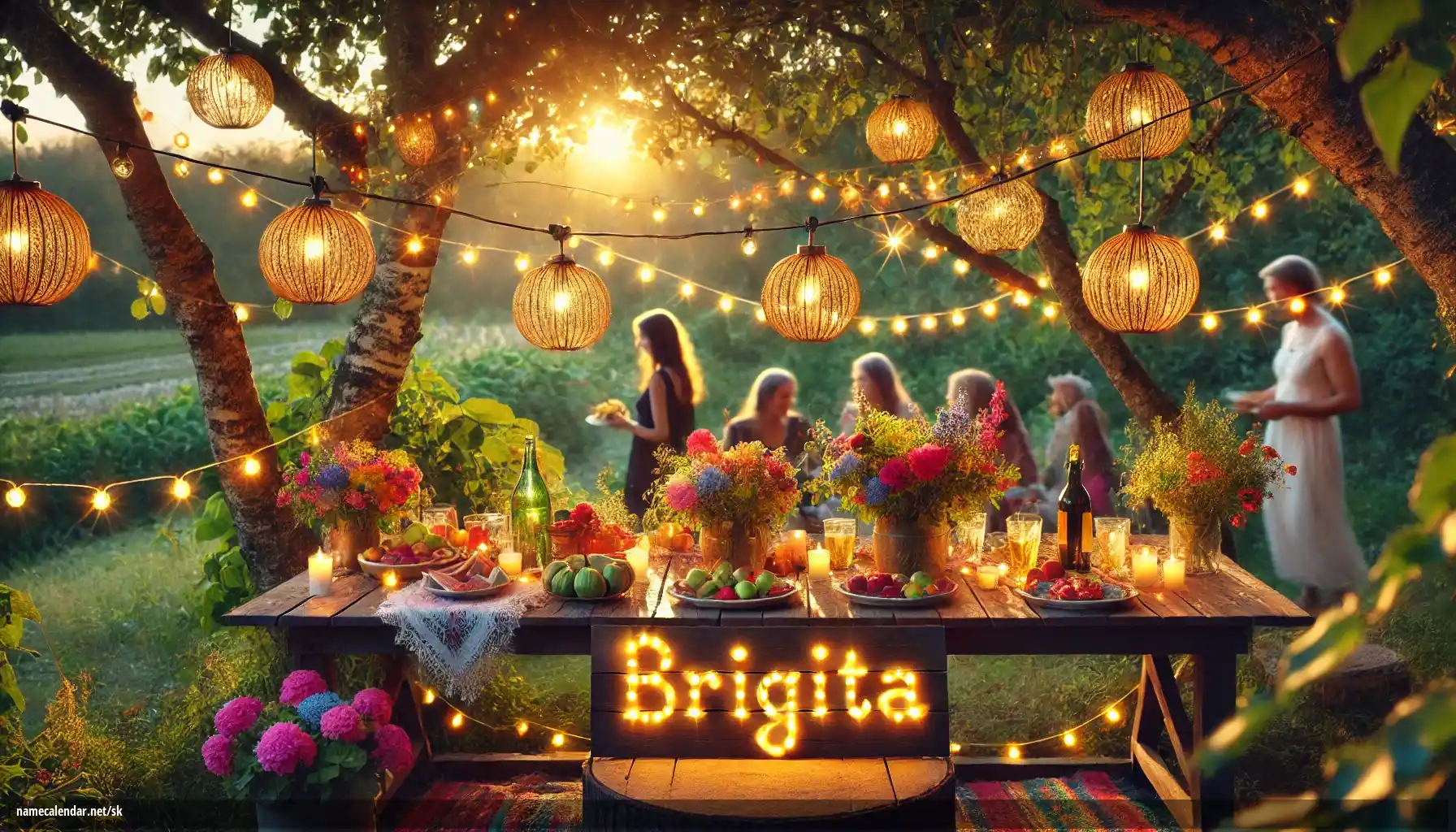 Oslava menín a mien - Brigita