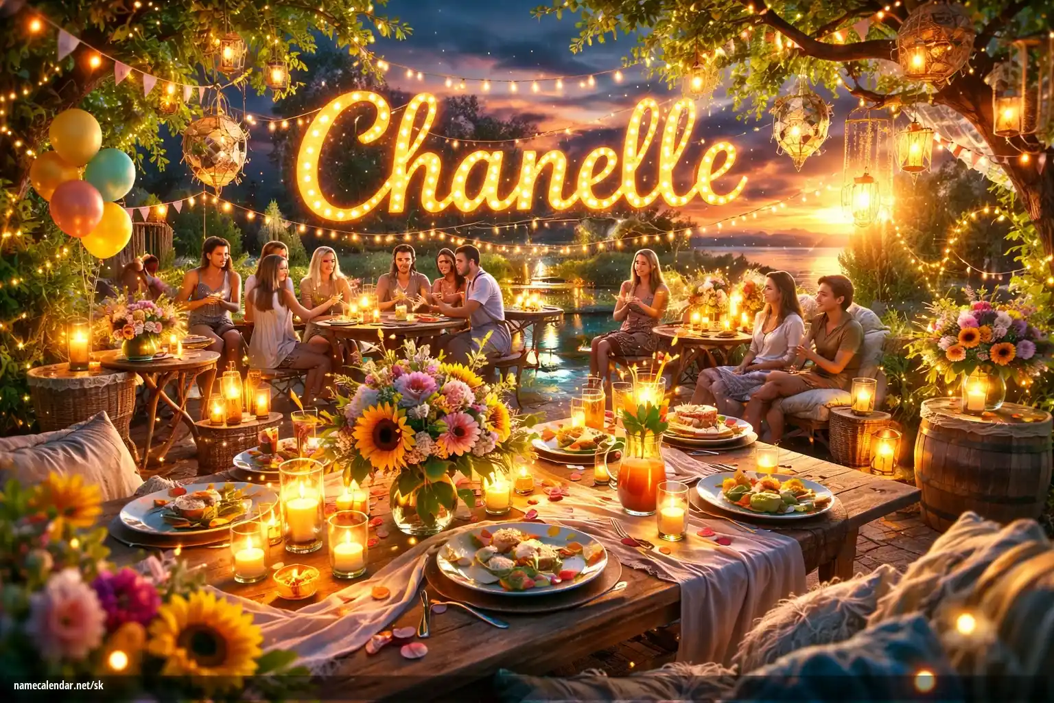 Oslava menín a mien - Chanelle