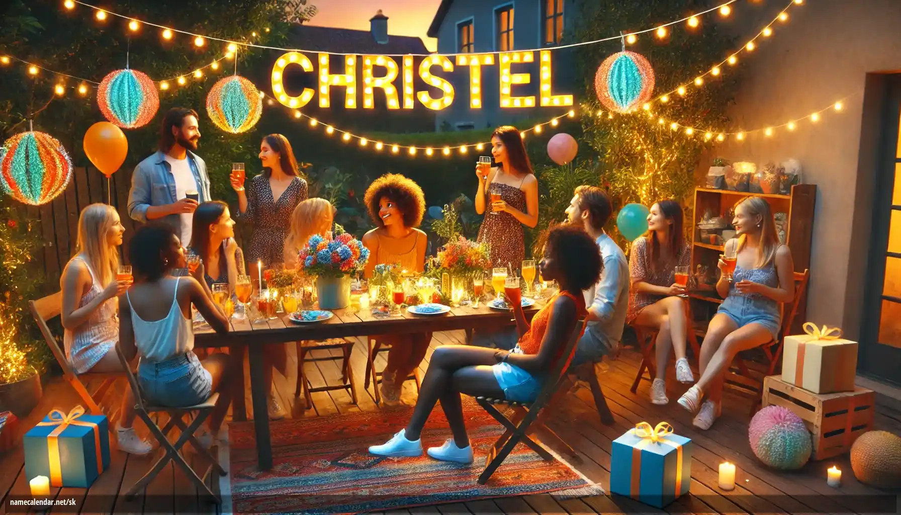 Oslava menín a mien - Christel