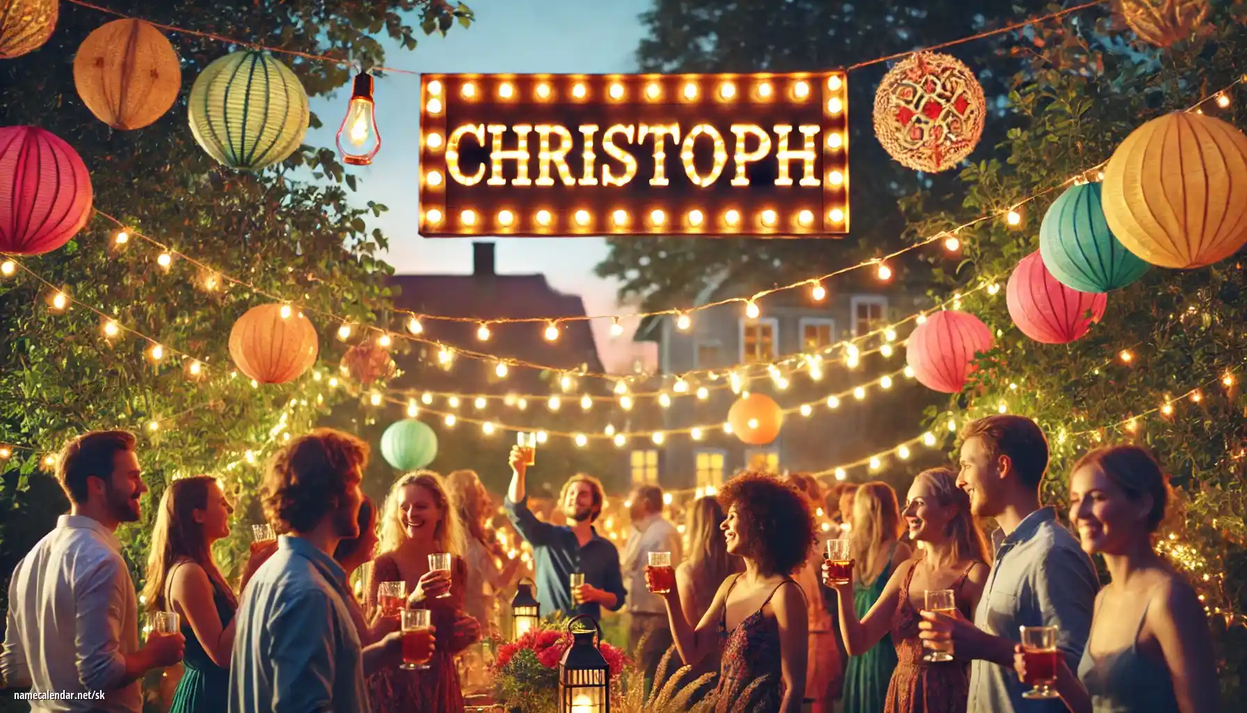 Oslava menín a mien - Christoph