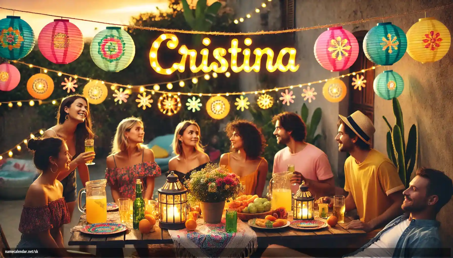 Oslava menín a mien - Cristina