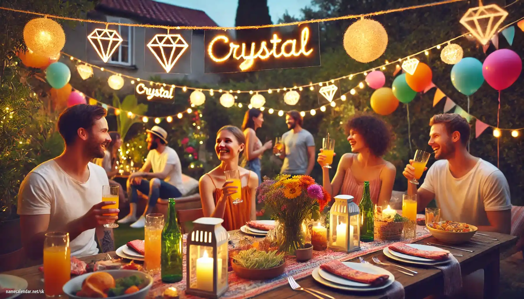 Oslava menín a mien - Crystal