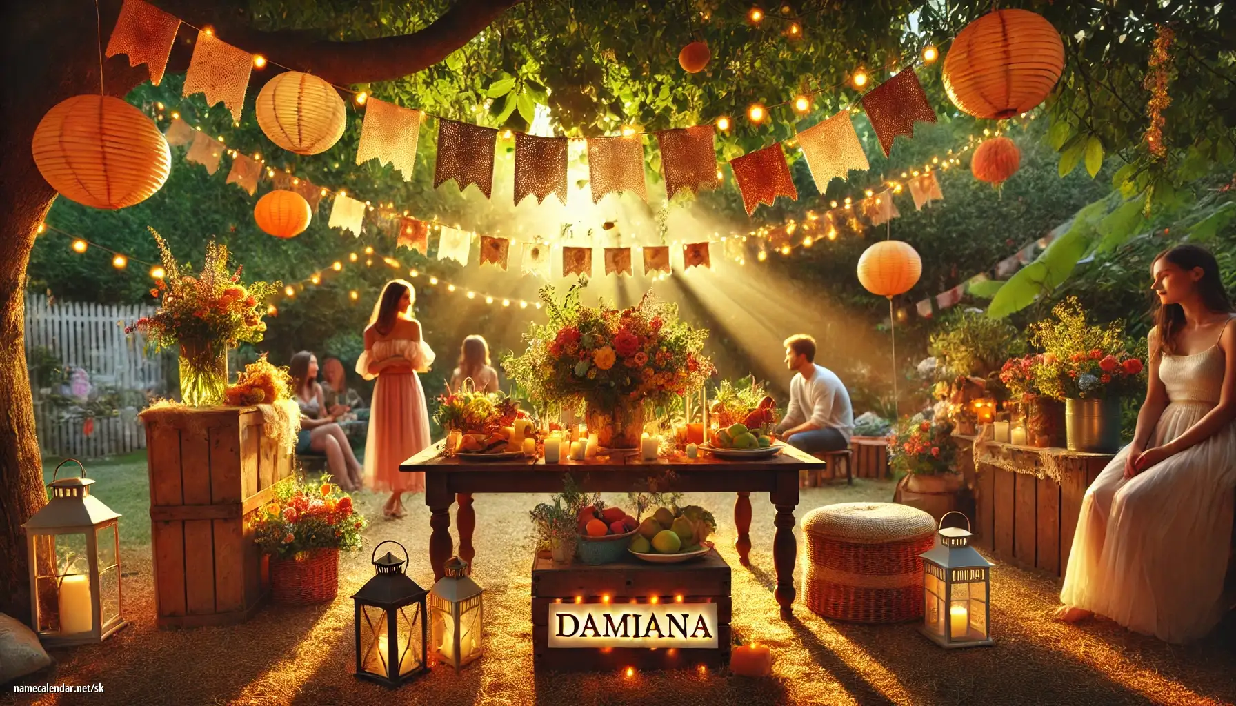 Oslava menín a mien - Damiana