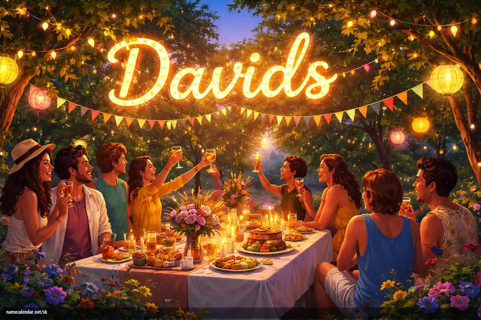 Oslava menín a mien - Davids