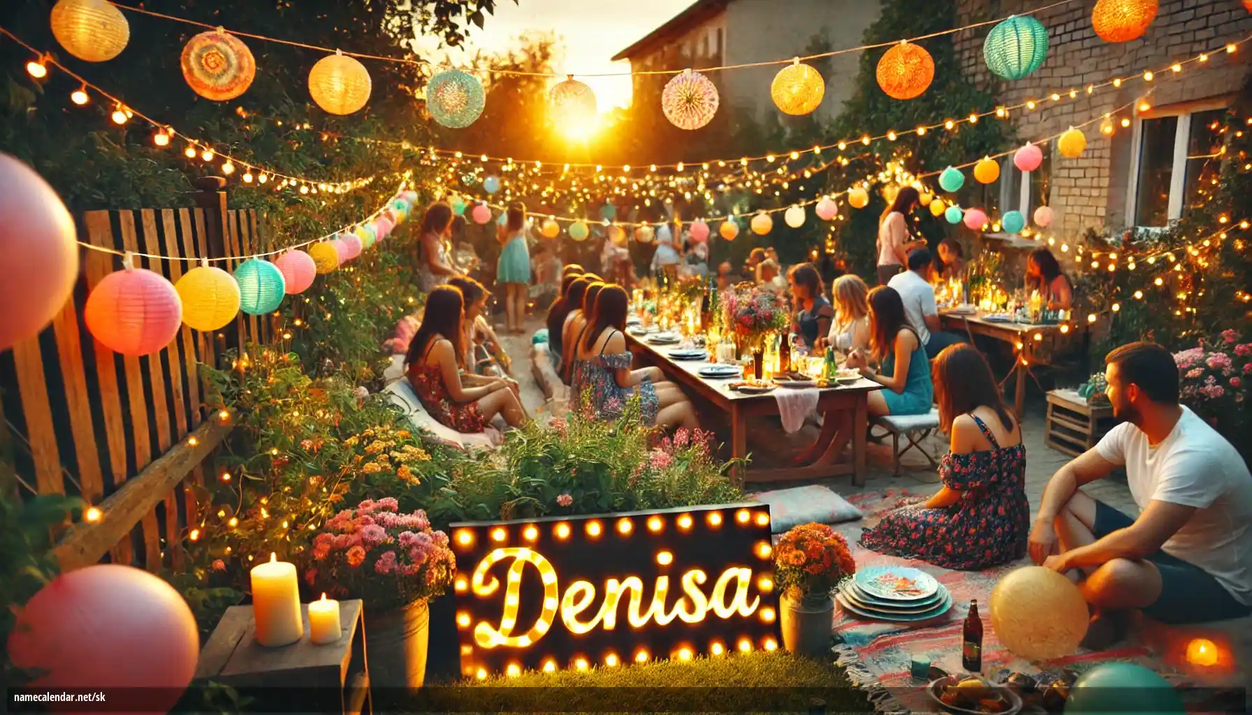 Oslava menín a mien - Denisa