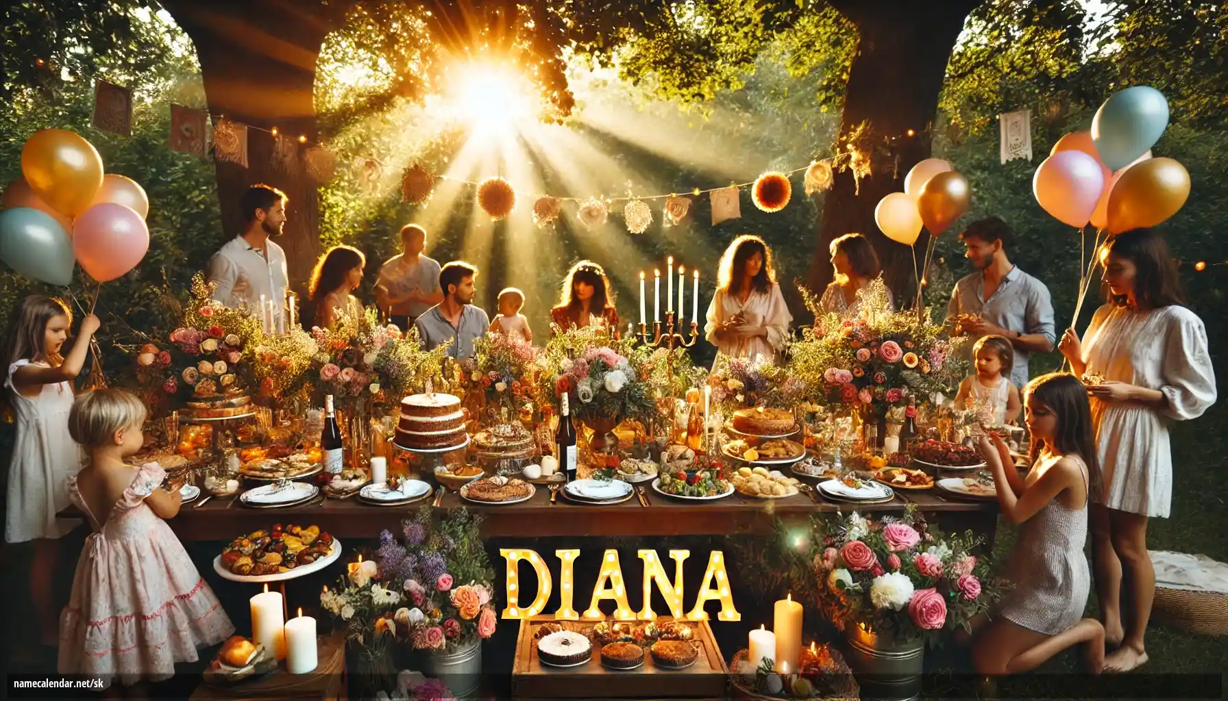 Oslava menín a mien - Diana