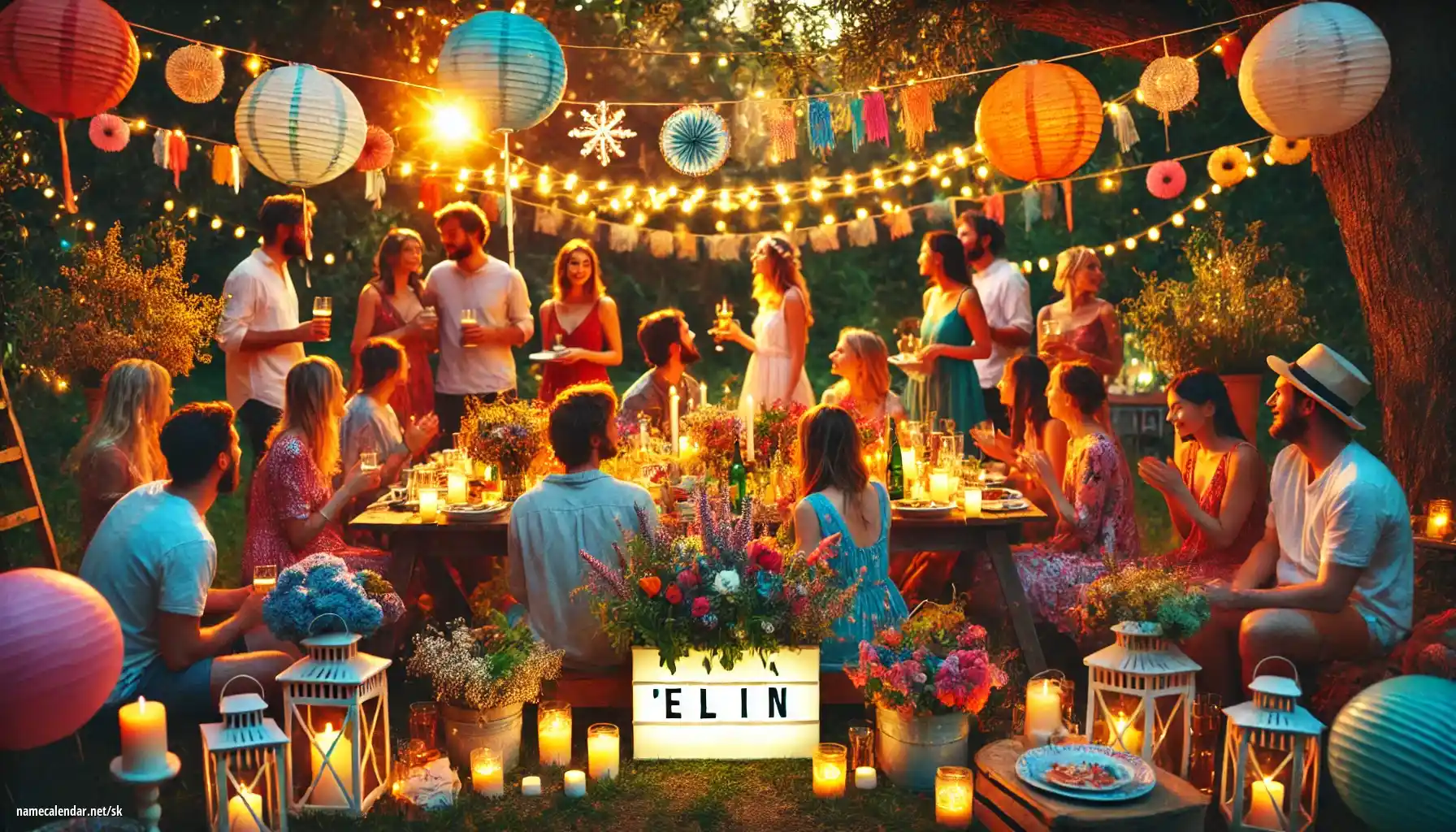 Oslava menín a mien - Elin