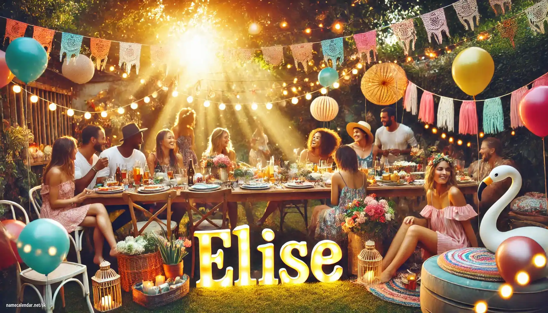 Oslava menín a mien - Elise