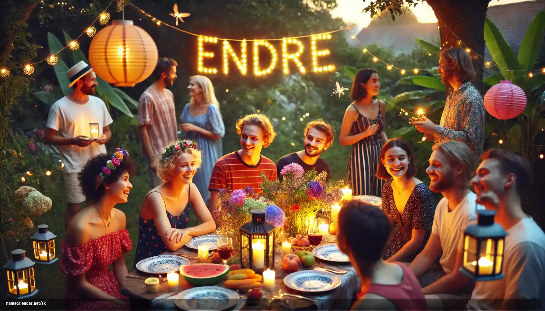 Oslava menín a mien - Endre