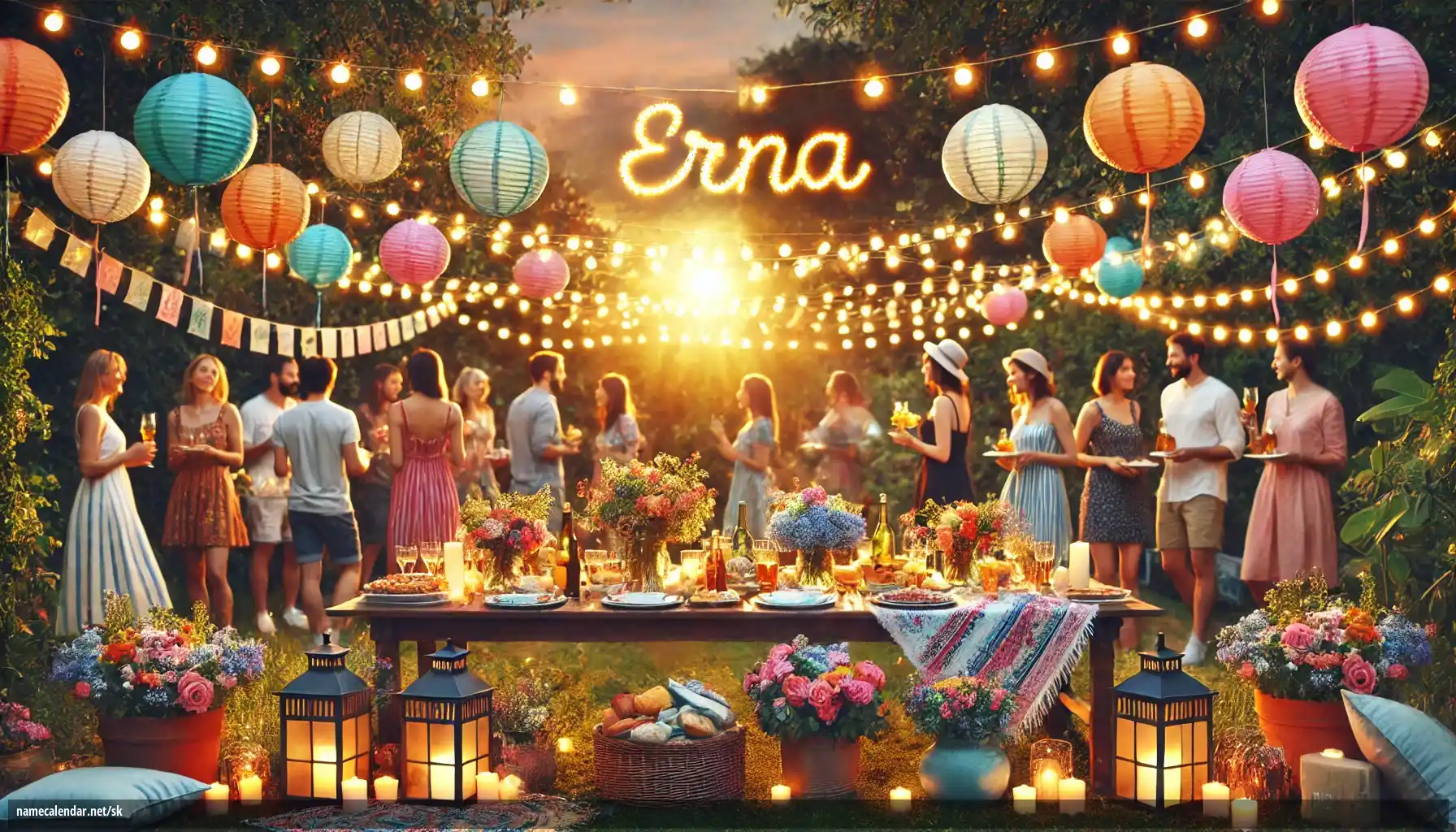 Oslava menín a mien - Erna