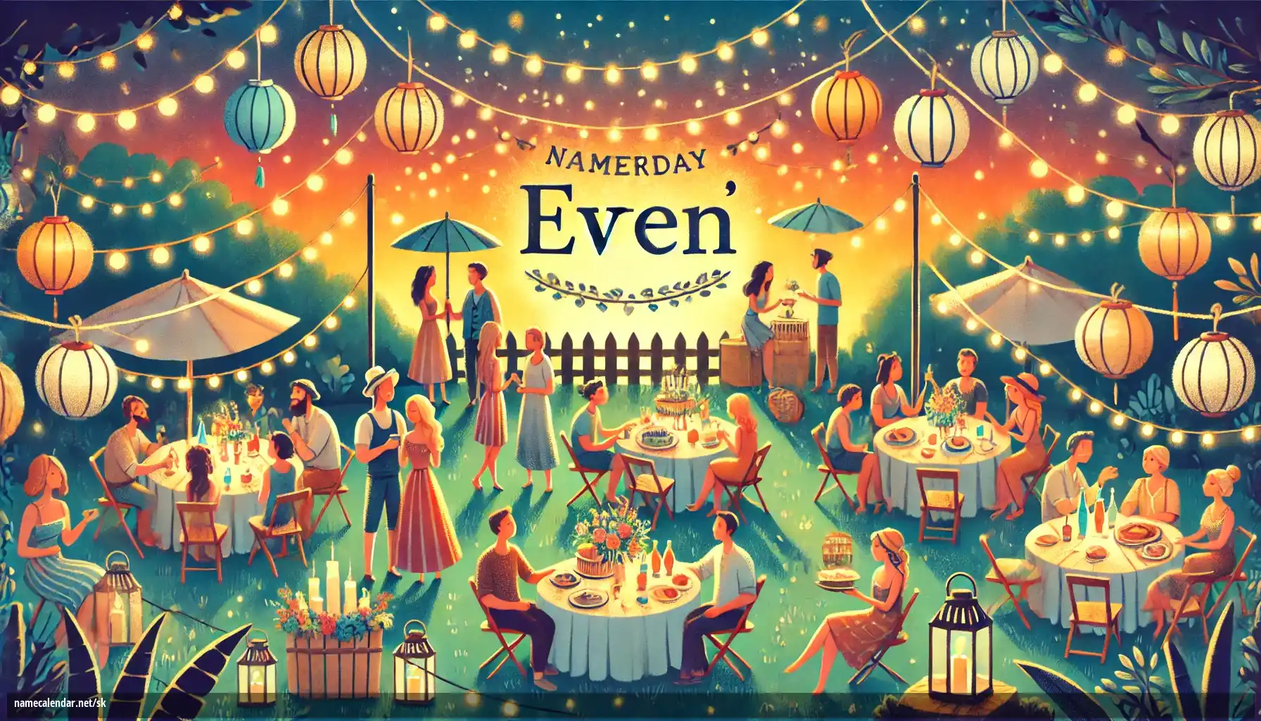 Oslava menín a mien - Even