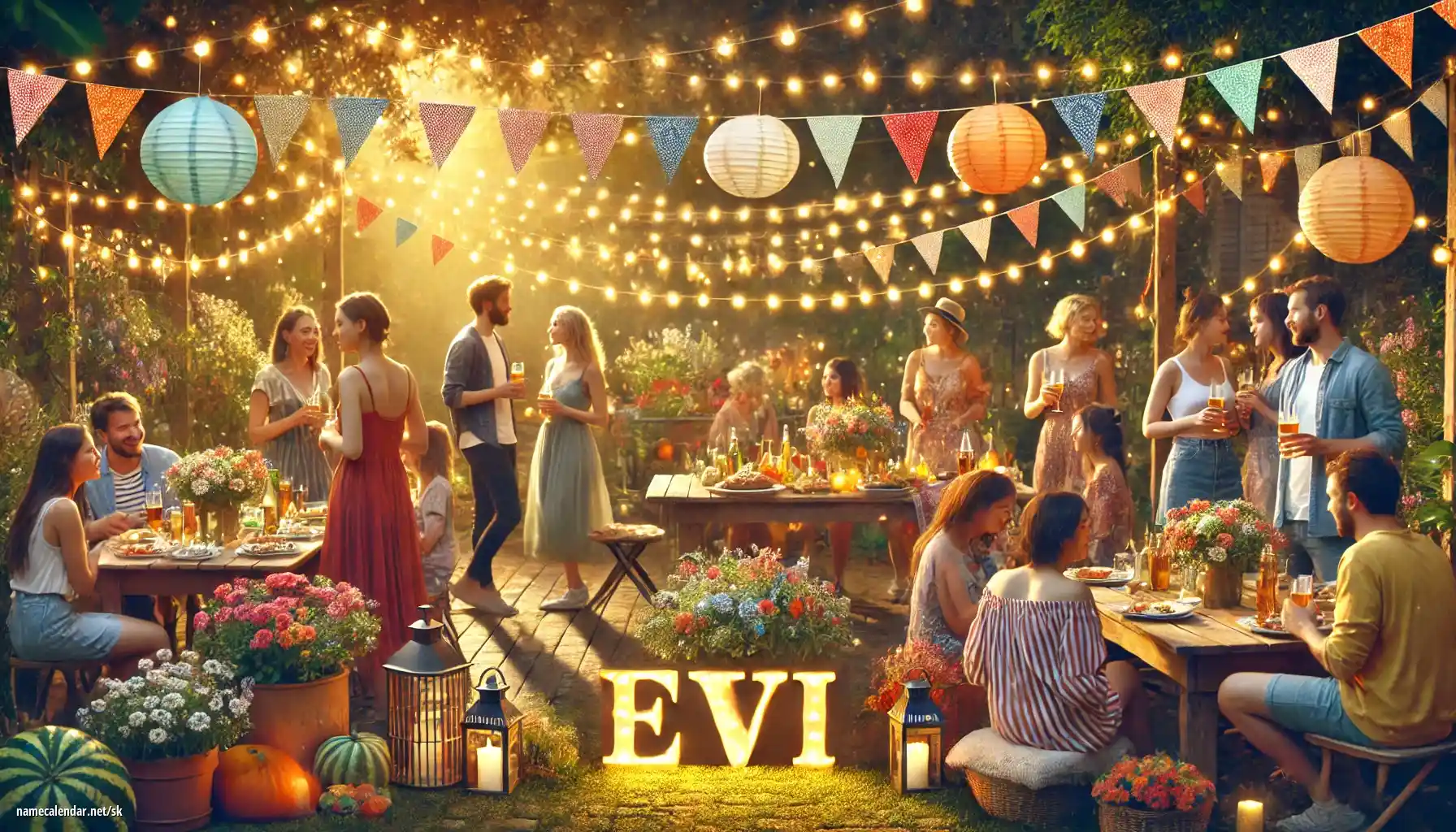 Oslava menín a mien - Evi