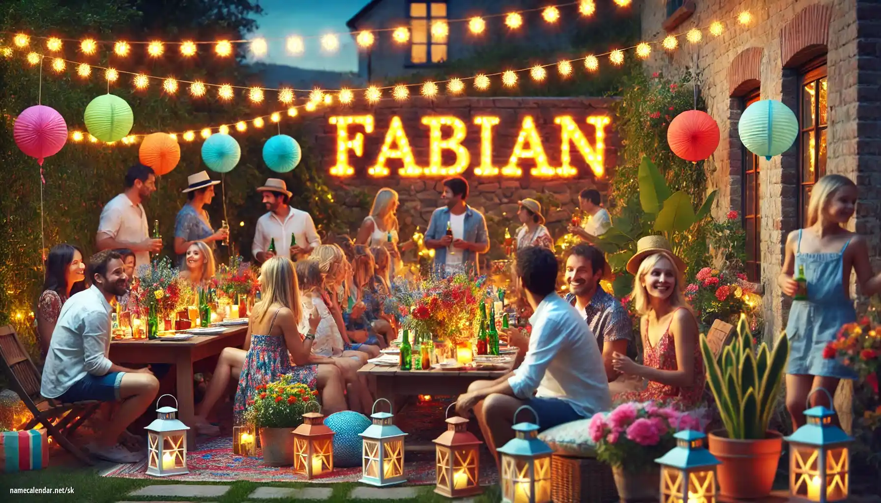 Oslava menín a mien - Fabián