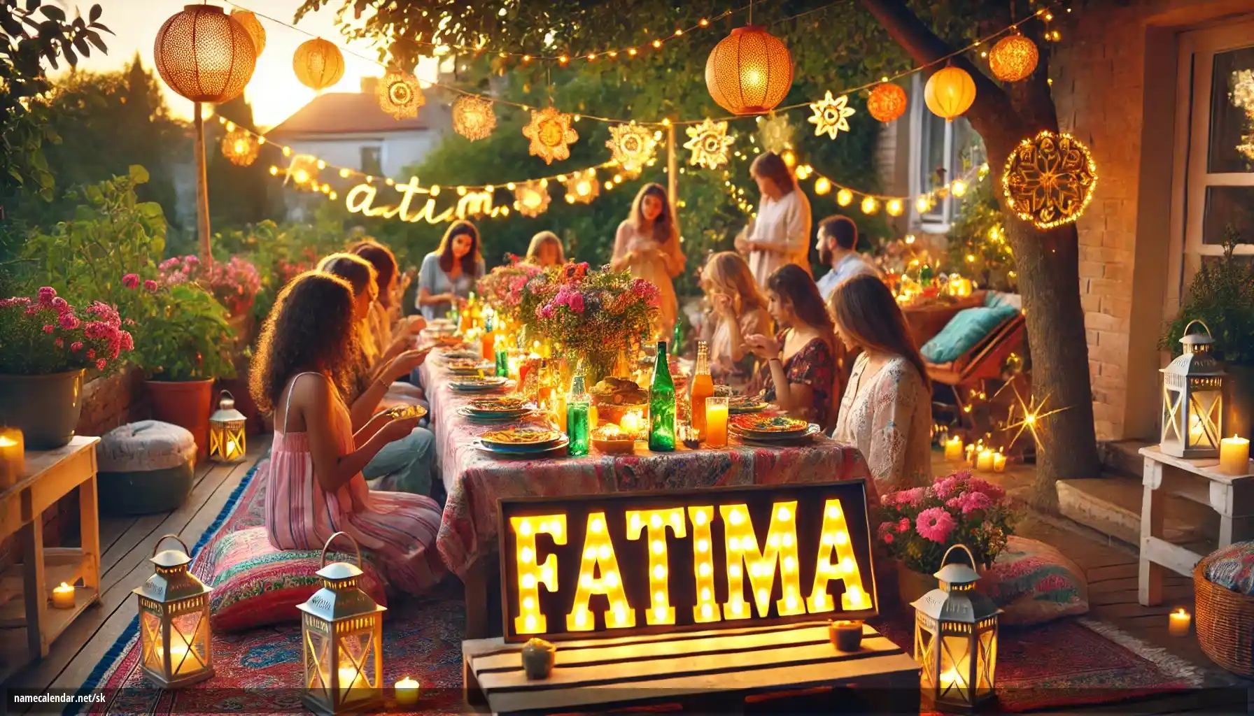 Oslava menín a mien - Fatima