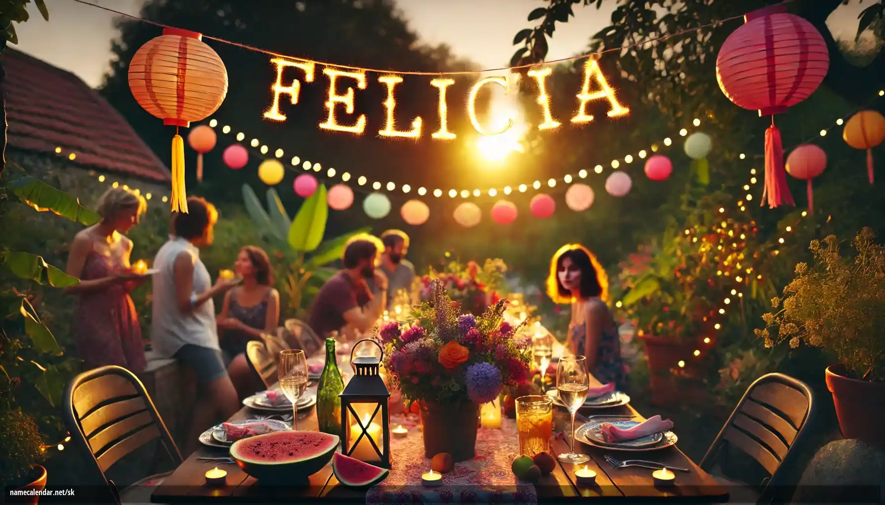 Oslava menín a mien - Felicia