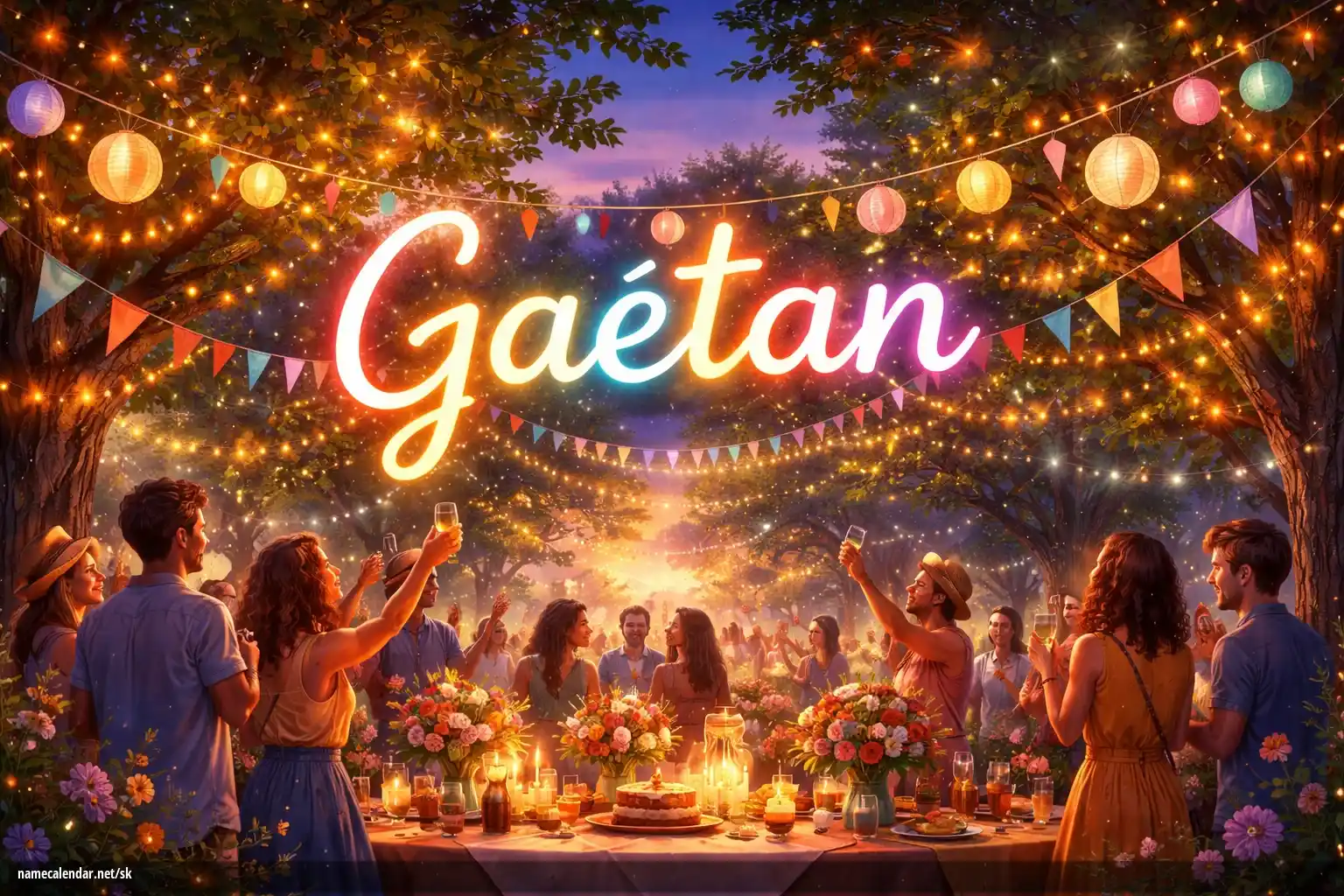 Oslava menín a mien - Gaétan