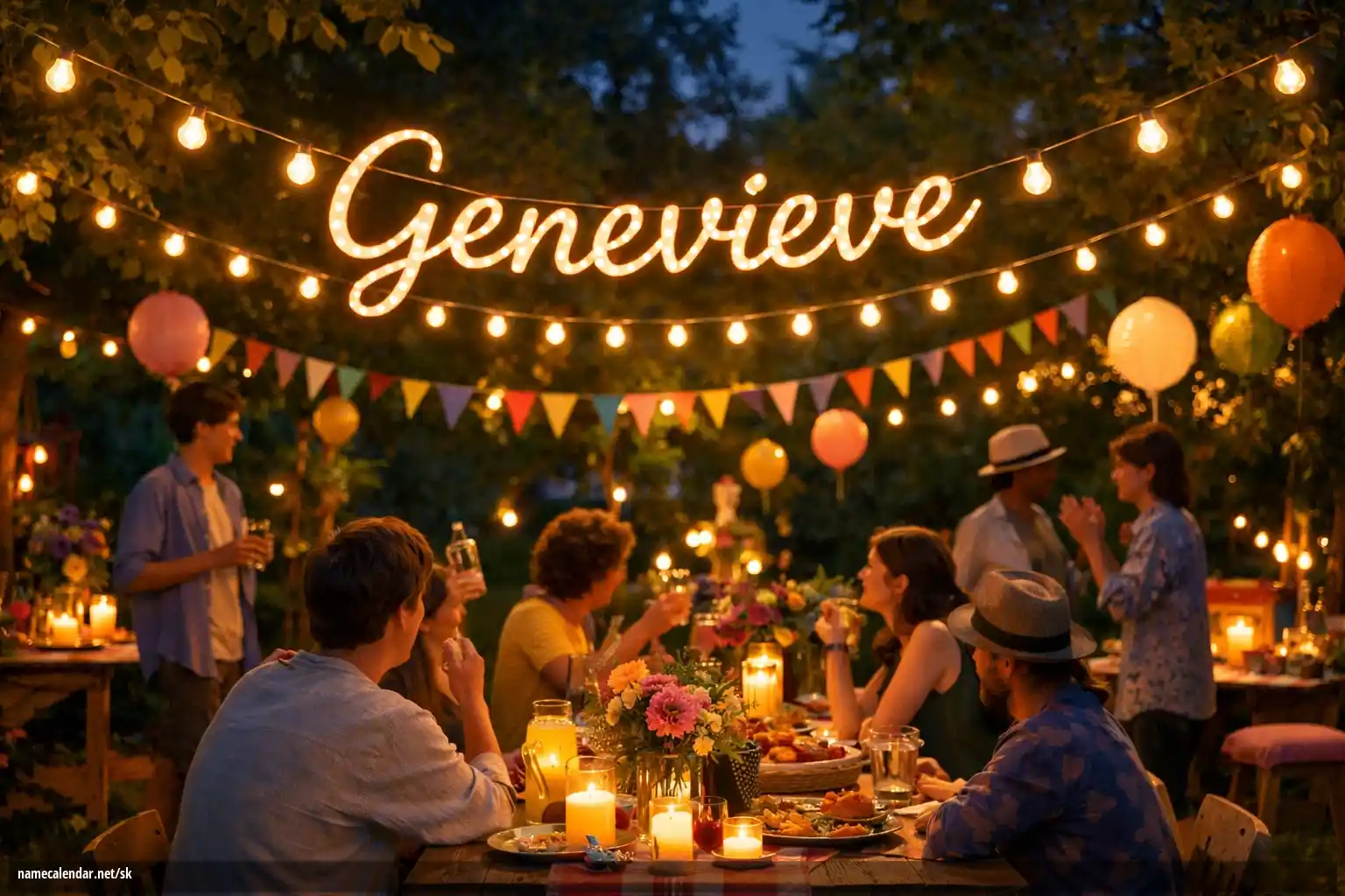 Oslava menín a mien - Genevieve