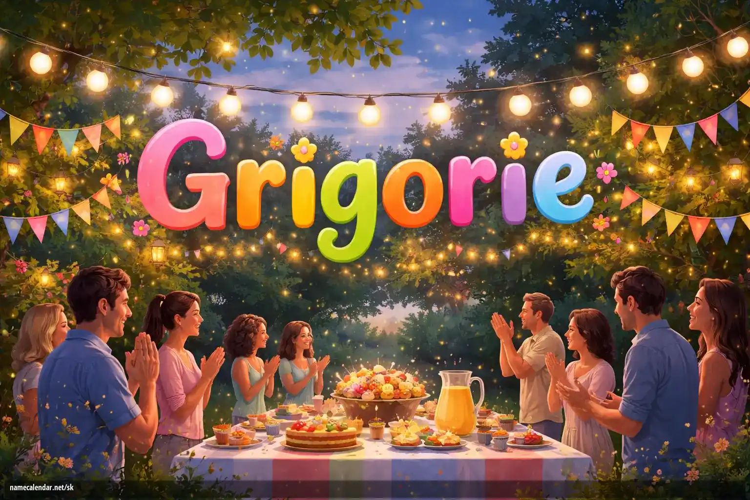 Oslava menín a mien - Grigorie