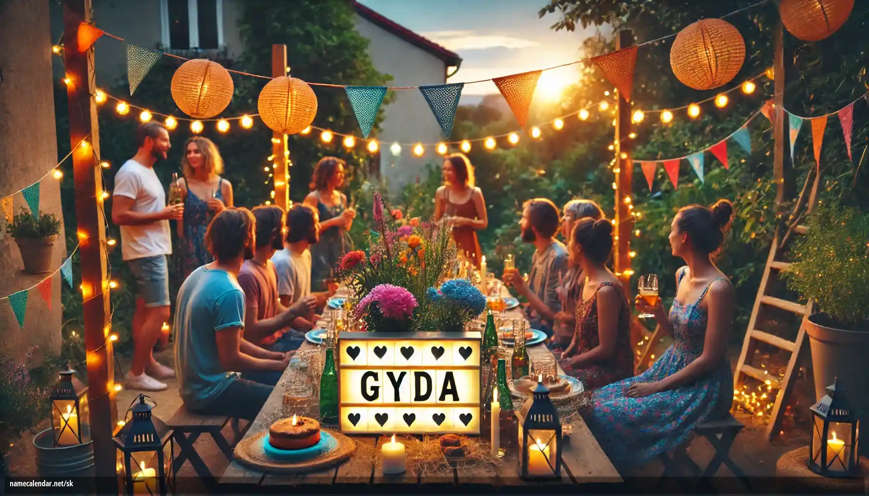 Oslava menín a mien - Gyda