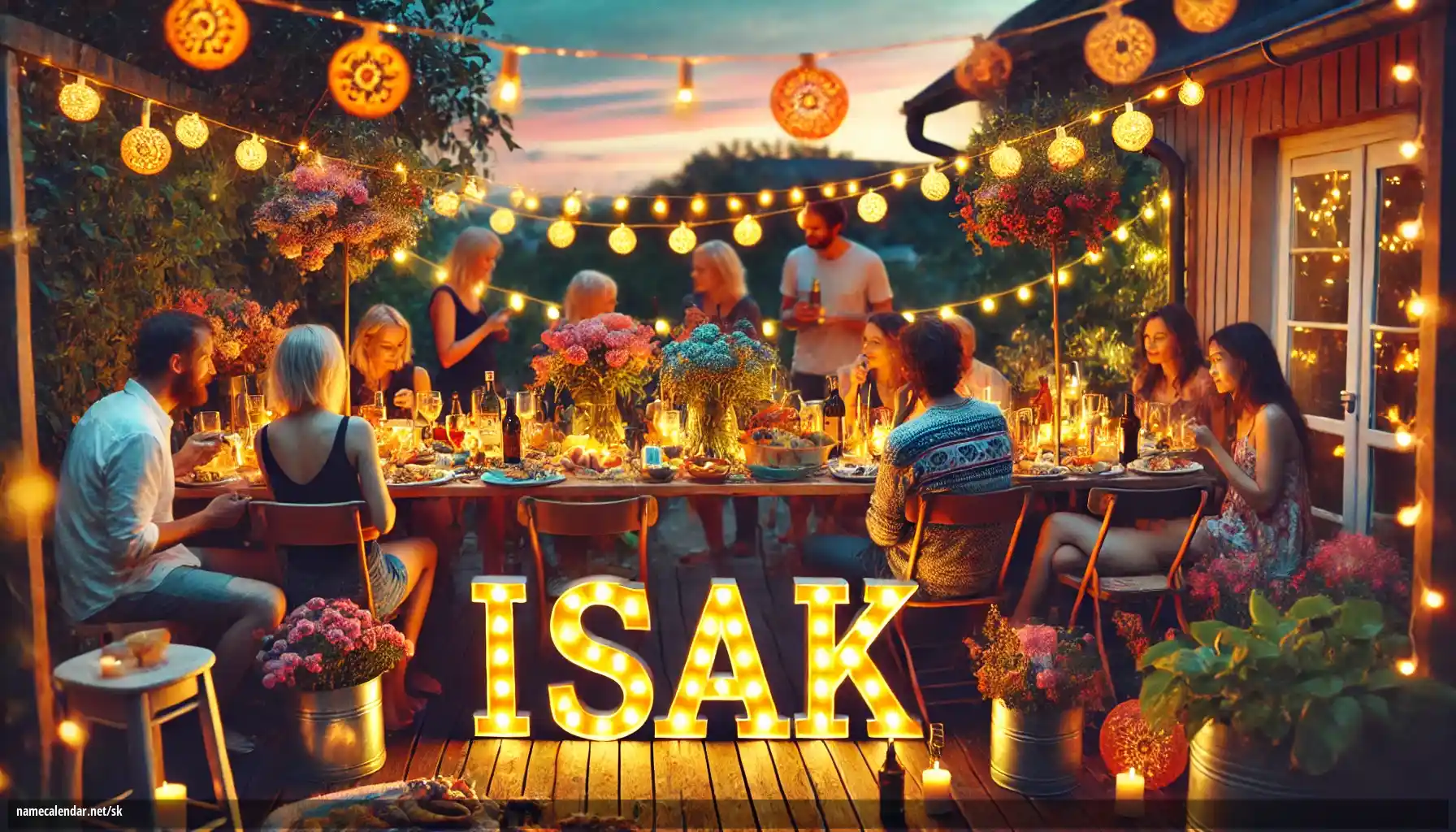 Oslava menín a mien - Isak