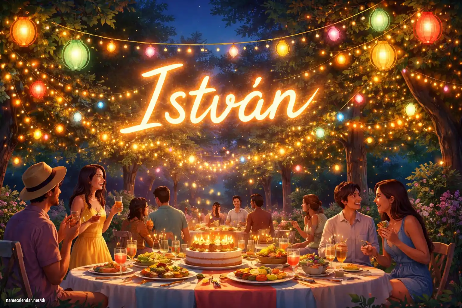 Oslava menín a mien - István