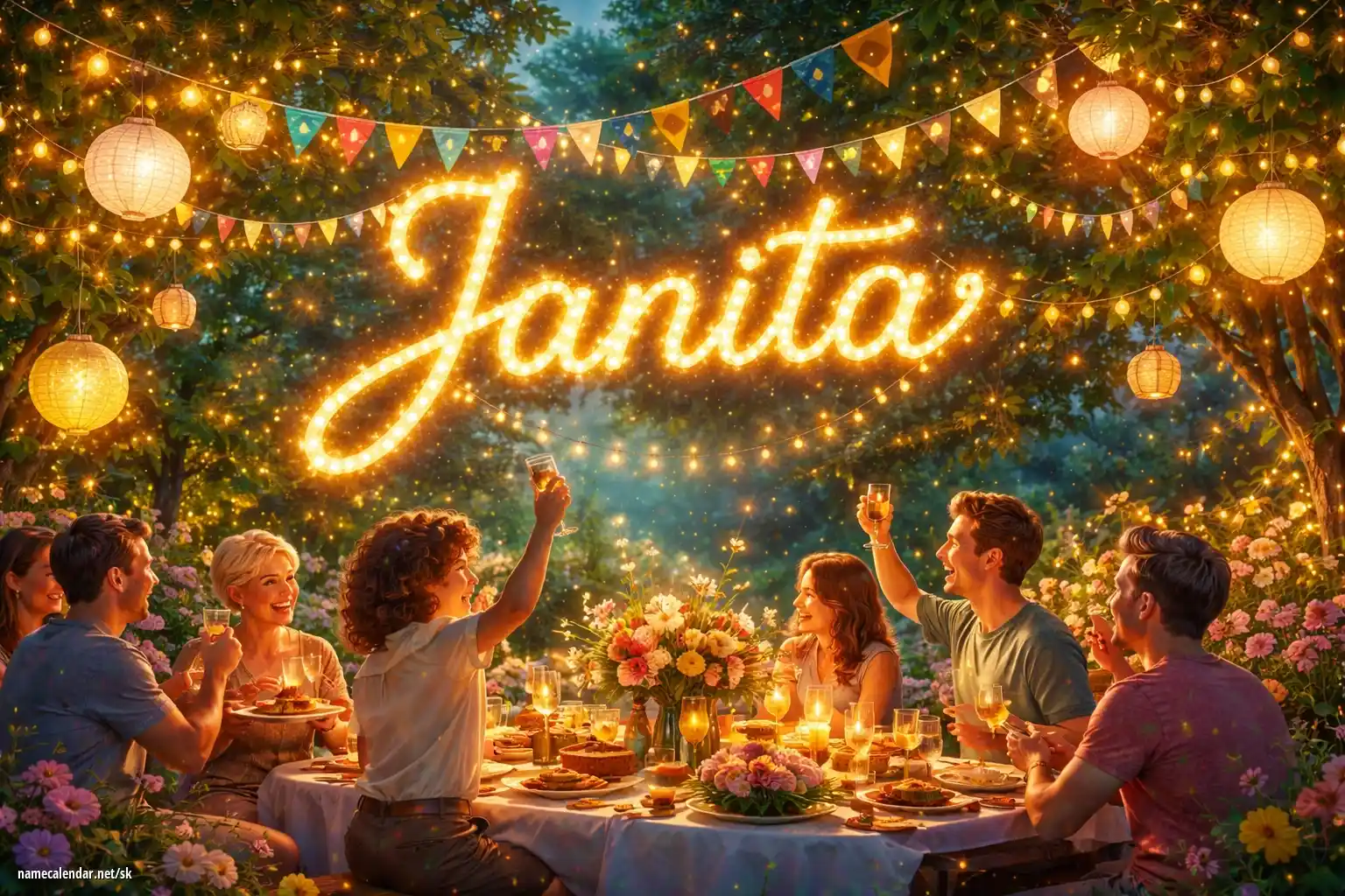 Oslava menín a mien - Janita