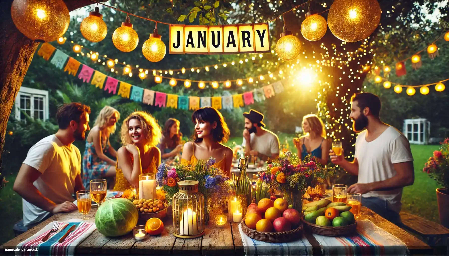 Oslava menín a mien - January