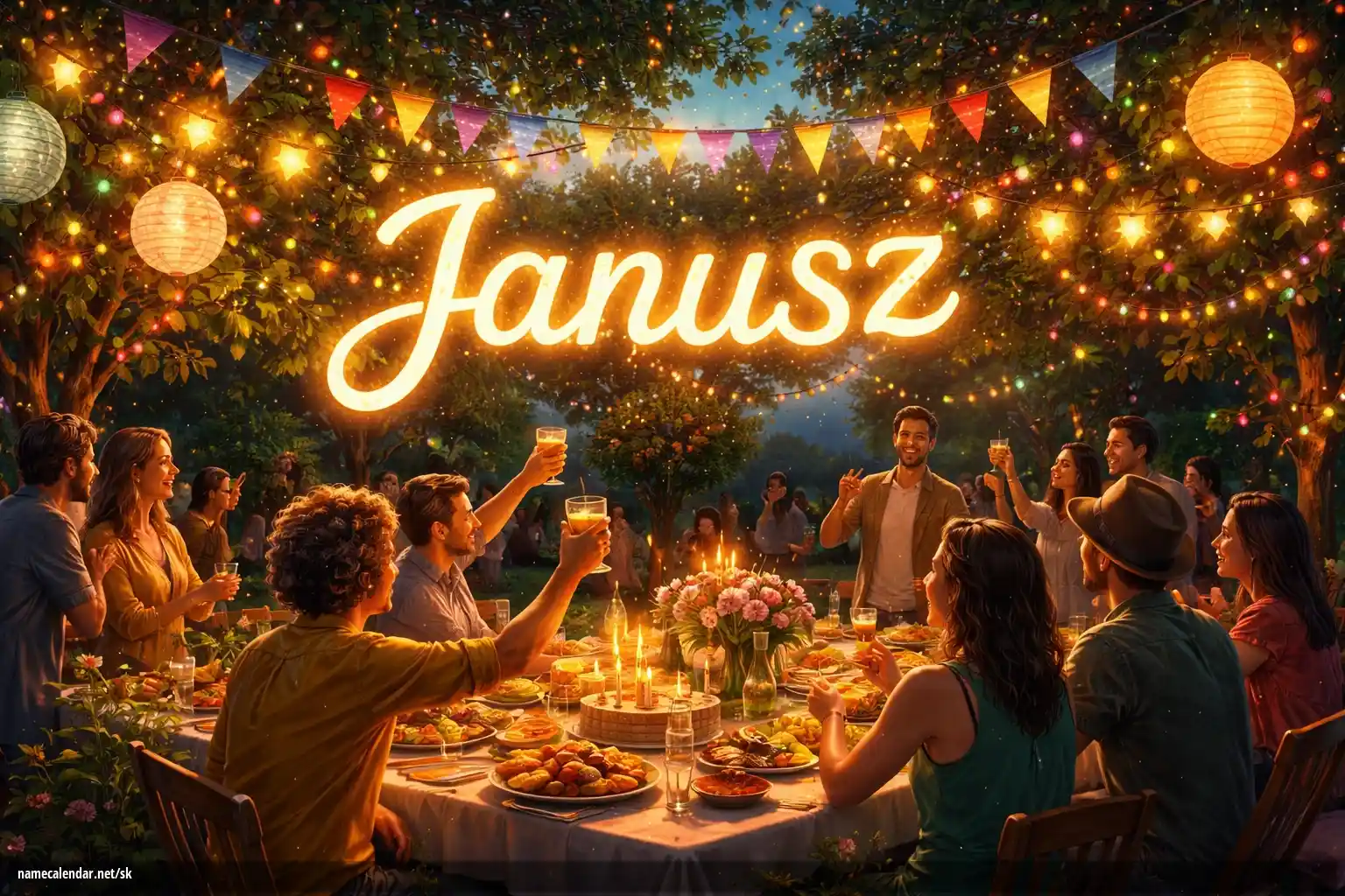 Oslava menín a mien - Janusz