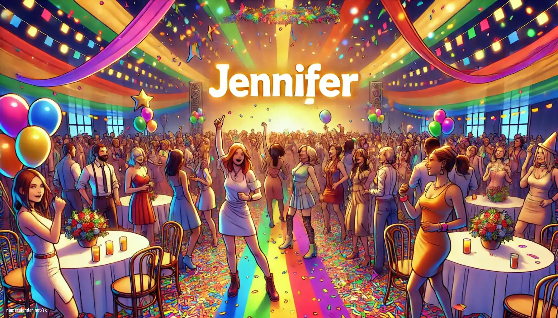 Oslava menín a mien - Jennifer