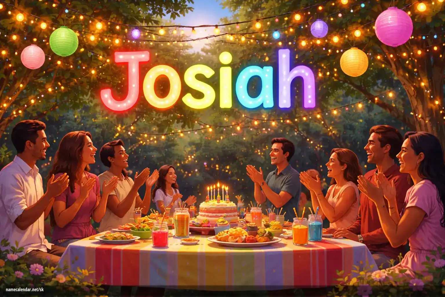 Oslava menín a mien - Josiah