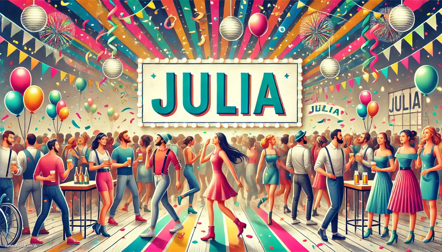 Oslava menín a mien - Julia