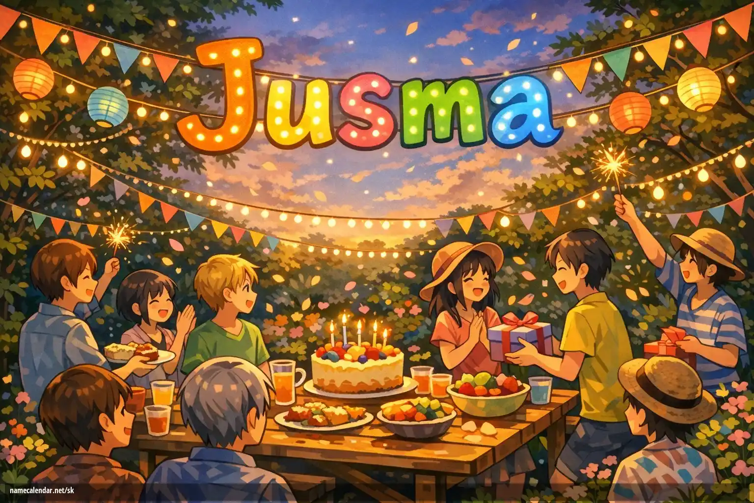 Oslava menín a mien - Jusma