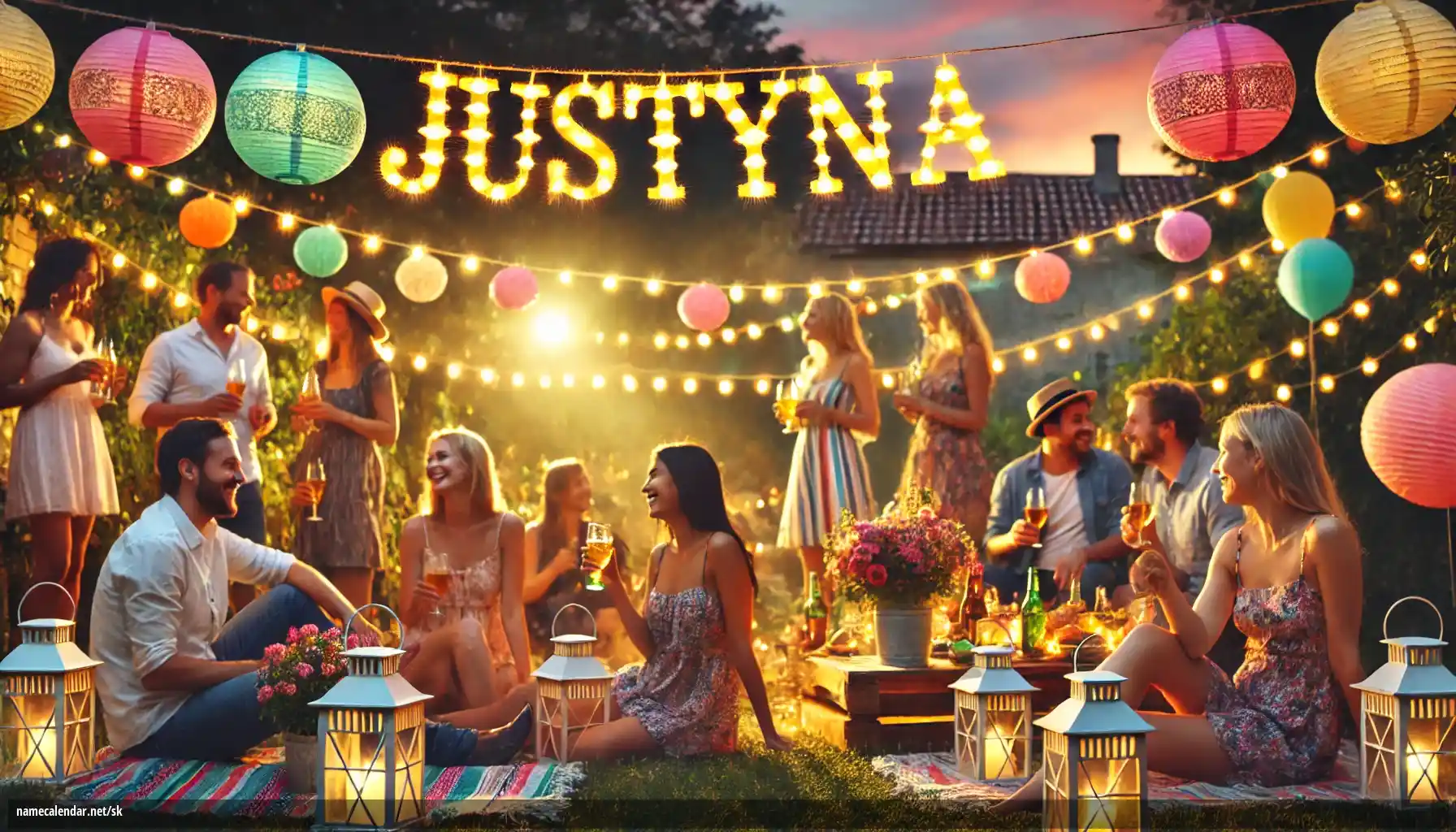 Oslava menín a mien - Justýna