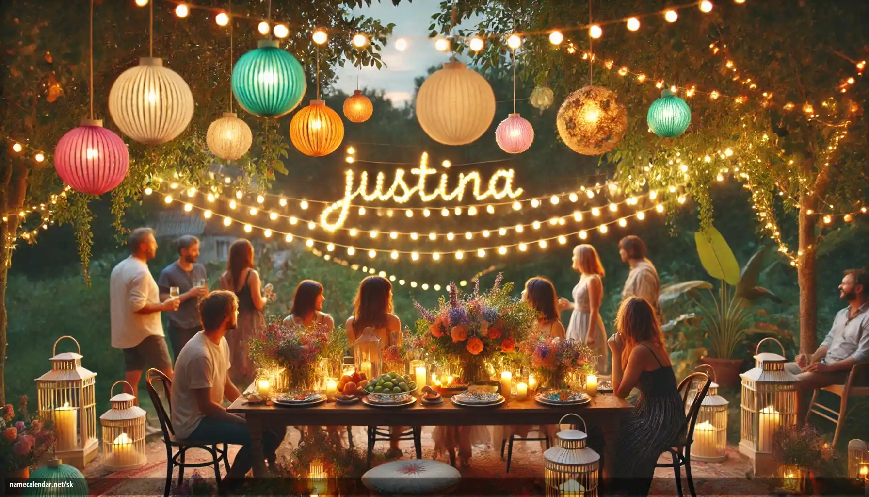 Oslava menín a mien - Justina